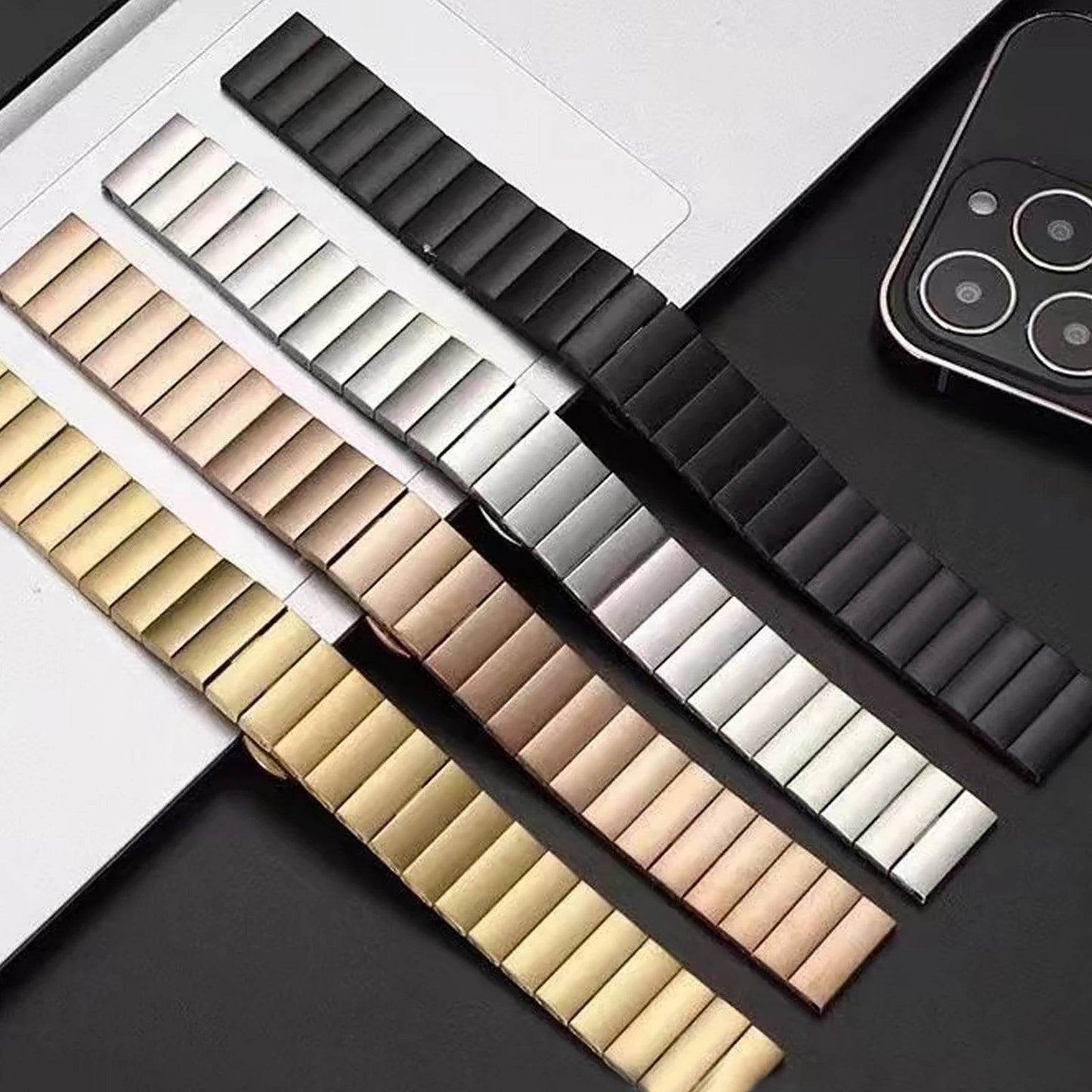 Brățară Metalică din Oțel Inoxidabil de 18mm pentru Huawei Watch GT5 Pro/GT4 - Venduqo
