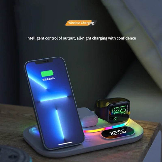 Încărcător Wireless 4 în 1 pentru iPhone și Apple Watch - Venduqo