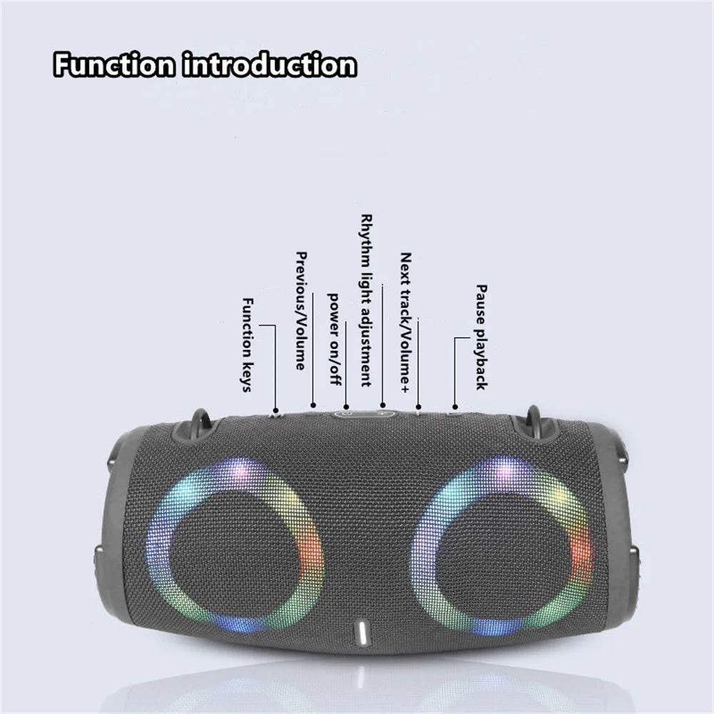 Boxă Portabilă Bluetooth 100W cu Lumini RGB - Waterproof și TWS - Venduqo