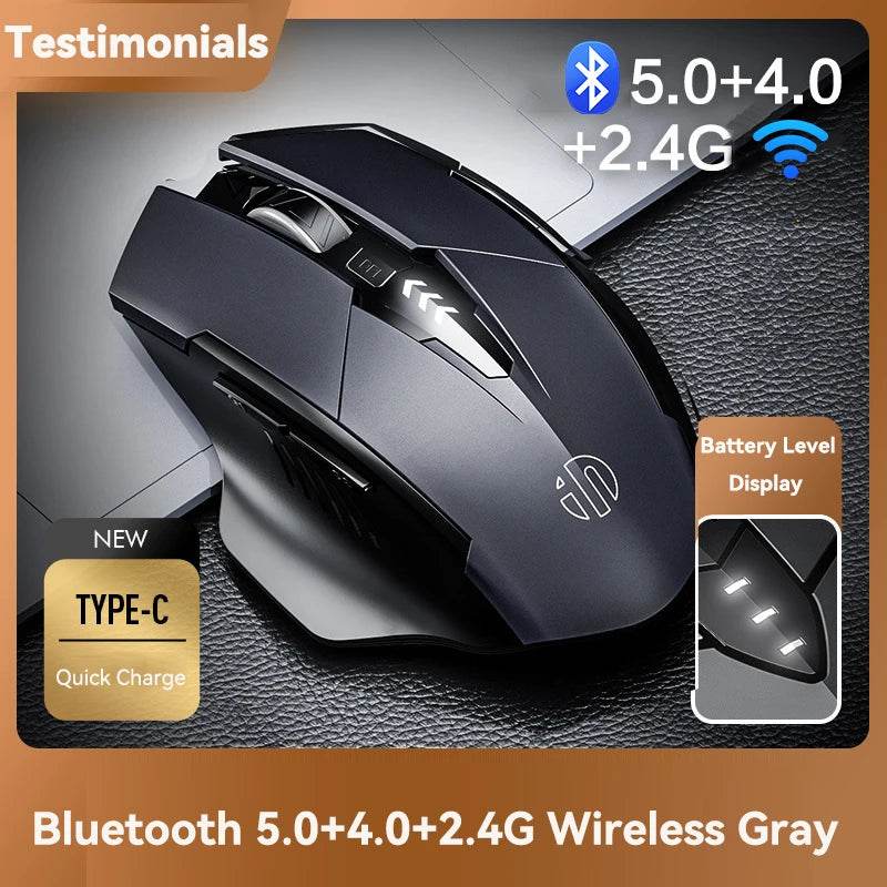 Mouse Wireless Reîncărcabil Bluetooth 2.4G PM6 - Venduqo