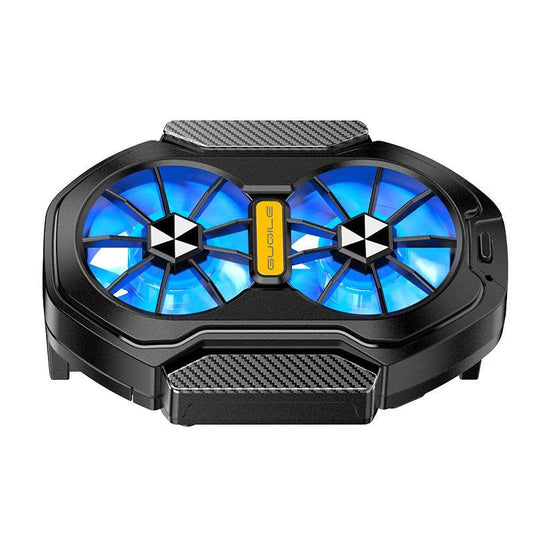 Universal Dual Mobile Cooler with Rechargeable Fans for Phones