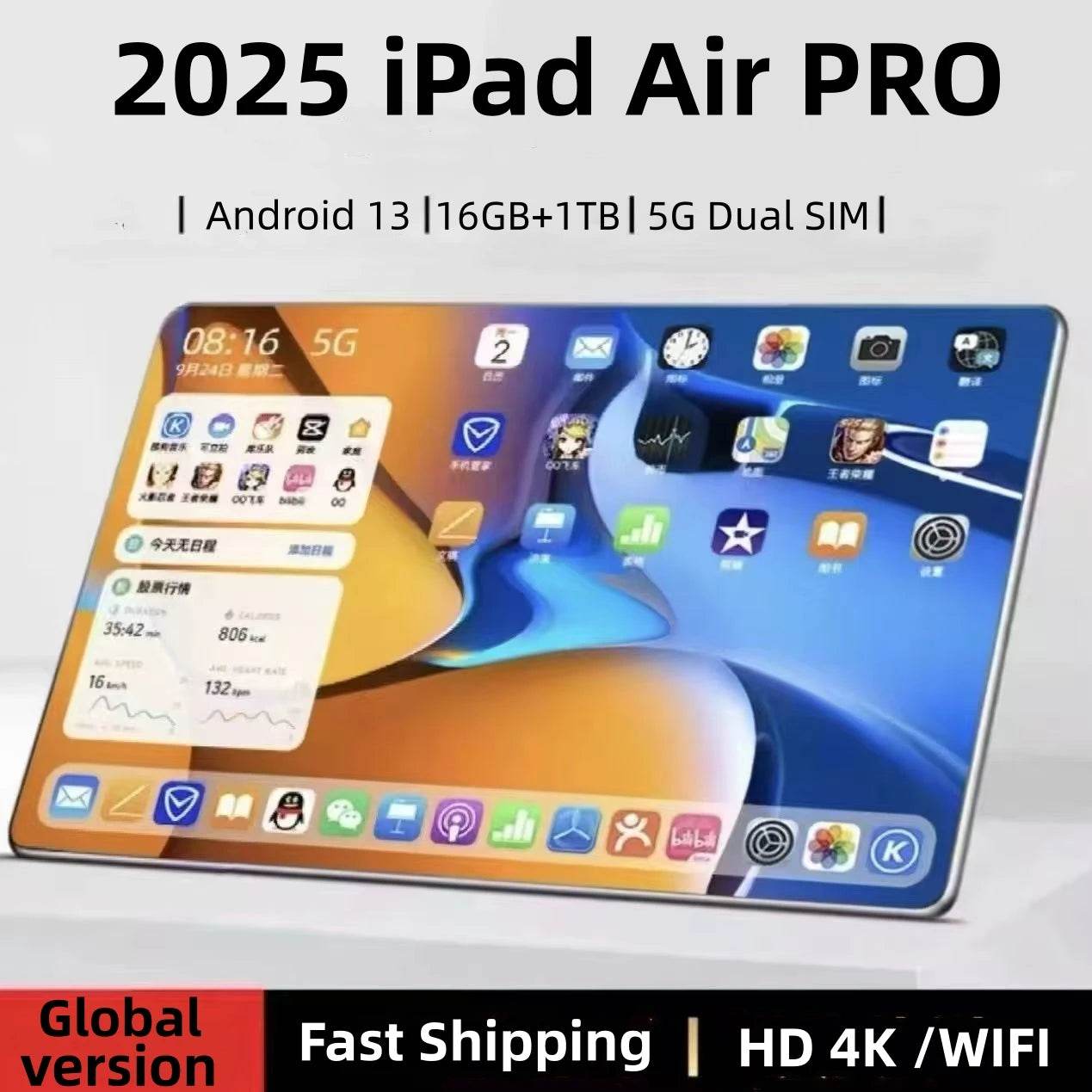 Tablet Android iPad Air Pro 14 Inch HD Snapdragon 870 - Venduqo