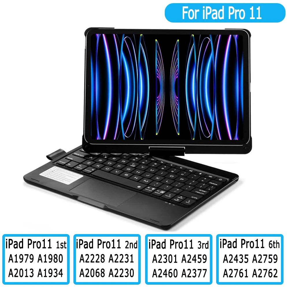 Carcasa cu Tastatură Rotativă pentru iPad 10.2 - 11 - Mini - Venduqo