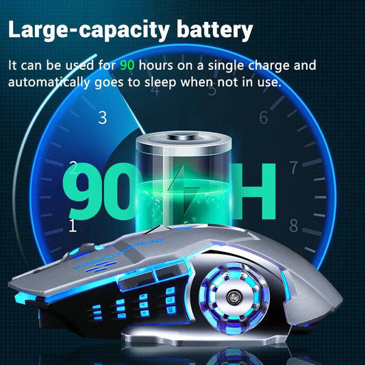 Mouse Wireless Reîncărcabil pentru Gaming cu Iluminare LED - Venduqo