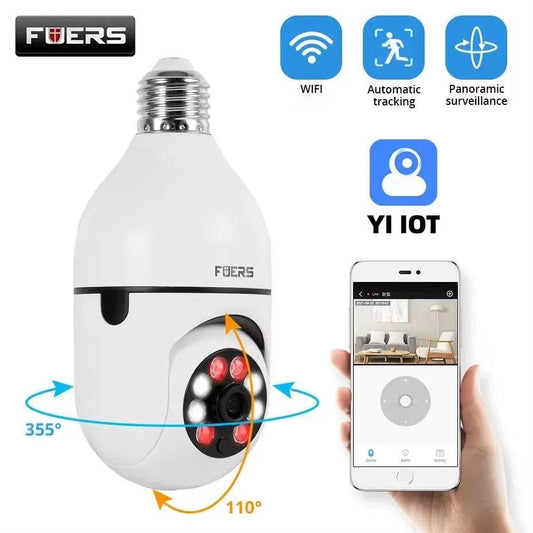 E27 Bulb Security Camera with Night Vision