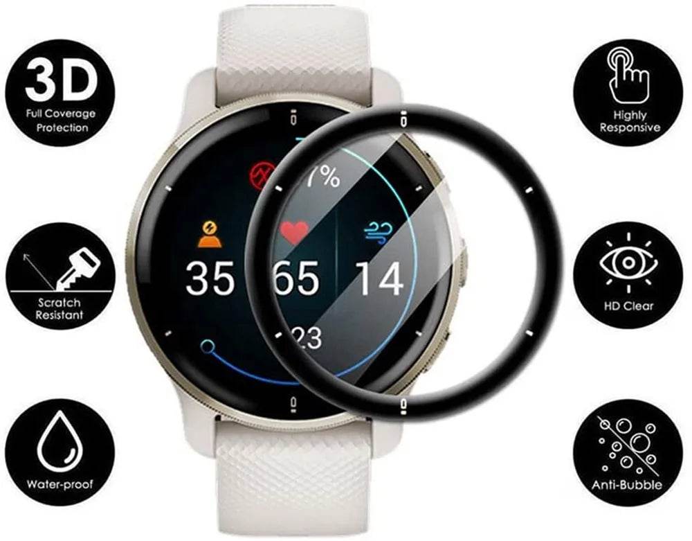 Folie Protectoare 3D cu Marginile Curbe pentru Garmin Venu 2 Plus - Venduqo