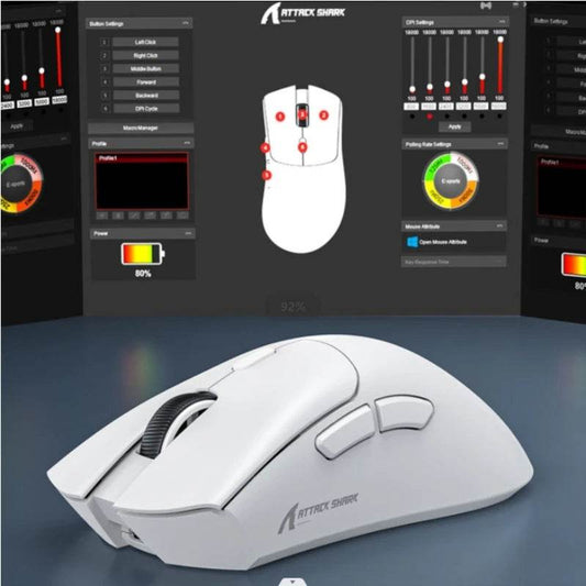 Mouse Bluetooth Attack Shark R1 18000dpi - Venduqo