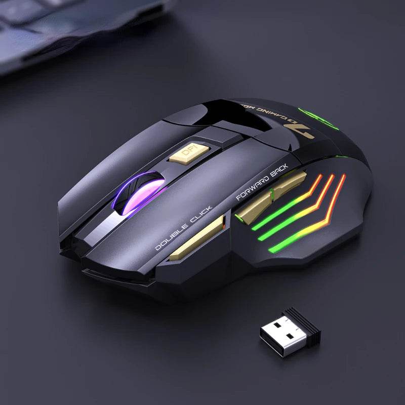 Mouse Wireless Silent cu Iluminare LED - Venduqo