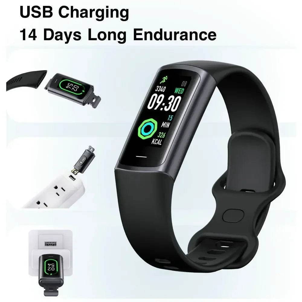 Brățară Fitness Waterproof pentru Înot cu Monitorizare a Temperaturii Corpului - Venduqo