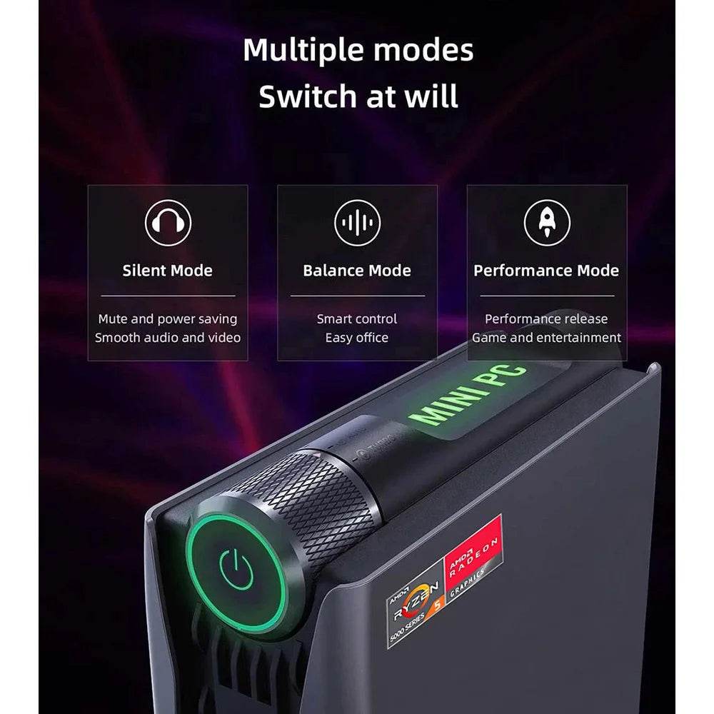 OUVIS AMR5 Mini PC Gaming AMD Ryzen 5 PRO 5675U - Venduqo