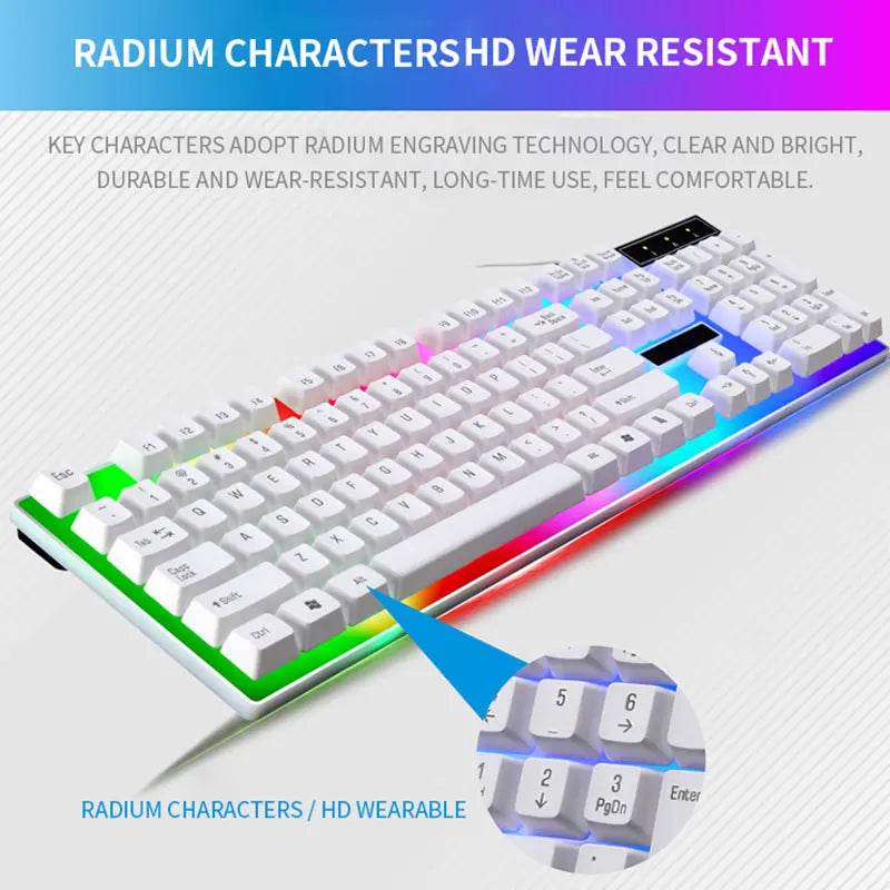 Kit Tastatură și Mouse RGB pentru Gaming - Venduqo