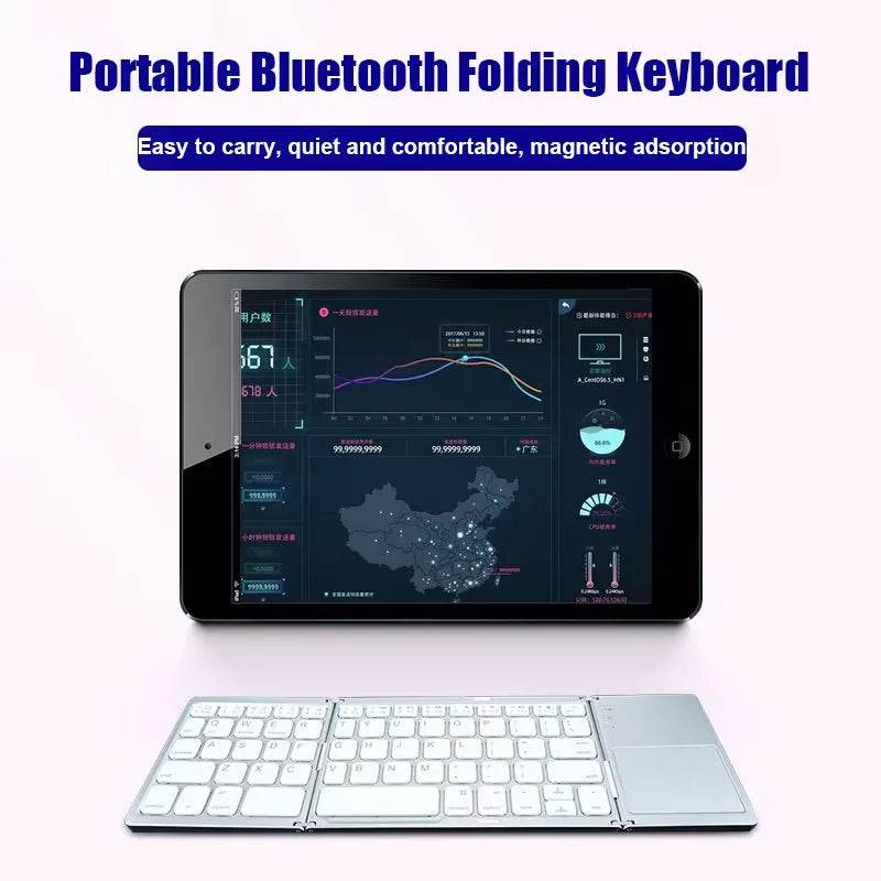 Tastatură Bluetooth Pliabilă cu Touchpad pentru IOS Android Windows - Venduqo