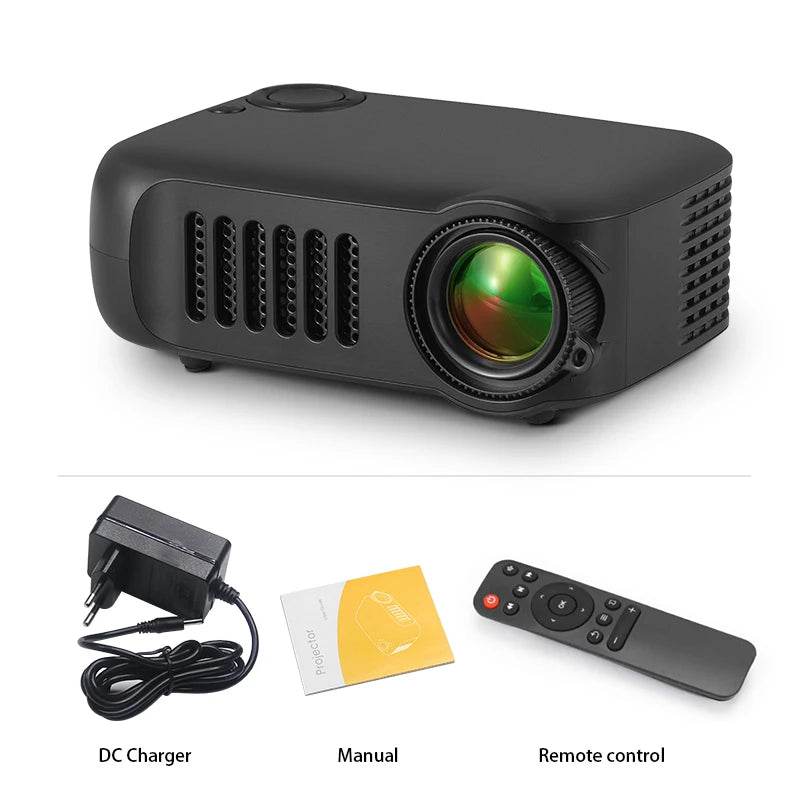 Proiector Mini Portabil A2000 3D LED pentru Cinema Acasă - Venduqo
