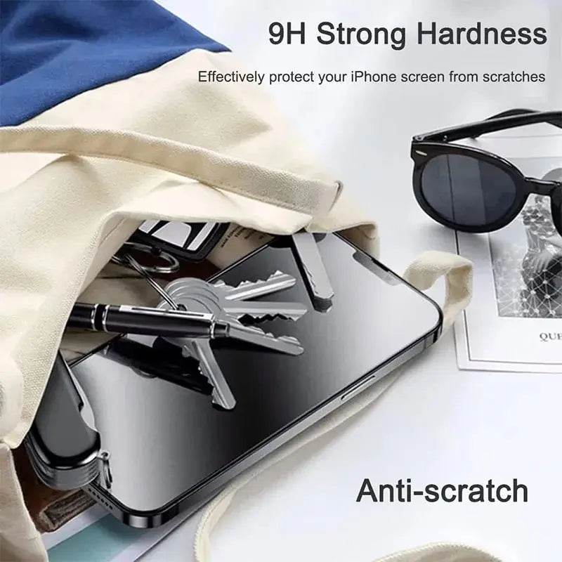 Set 2PCS Sticlă Anti-Spion + 1PC Husa pentru iPhone 11-15 Pro Max - Venduqo