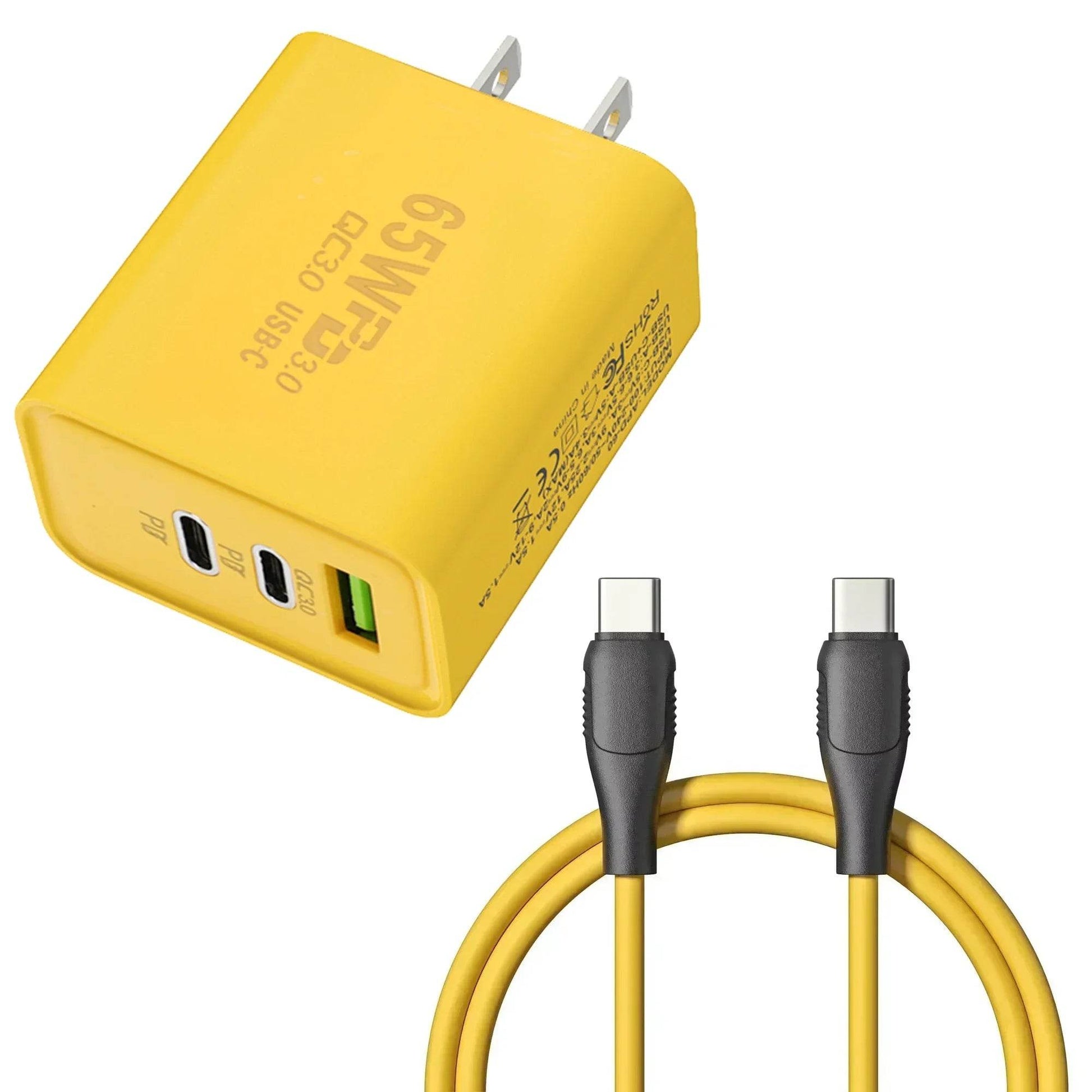 Încărcător 65W cu 3 Porturi USB PD - Încărcare Rapidă - Venduqo