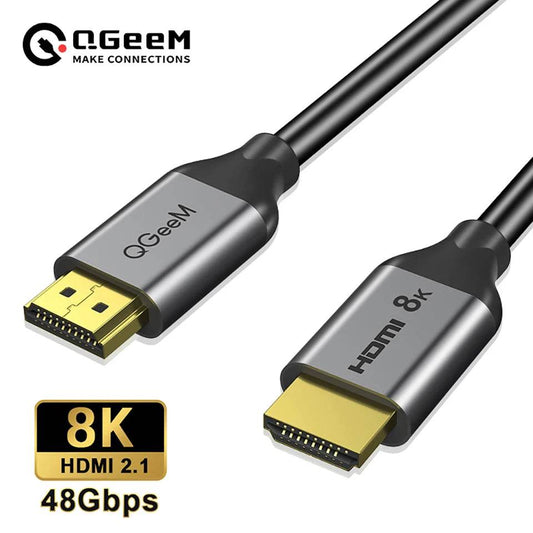 QGeeM 8K HDMI 2.1 Cable for Gaming & Streaming