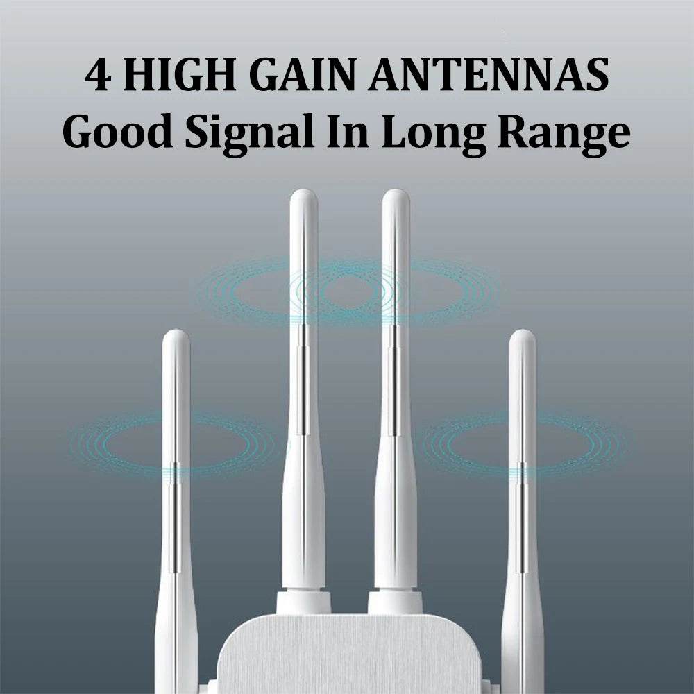 Repetitor WiFi OPTFOCUS 2.4G 300Mbps cu 2 LAN - Venduqo