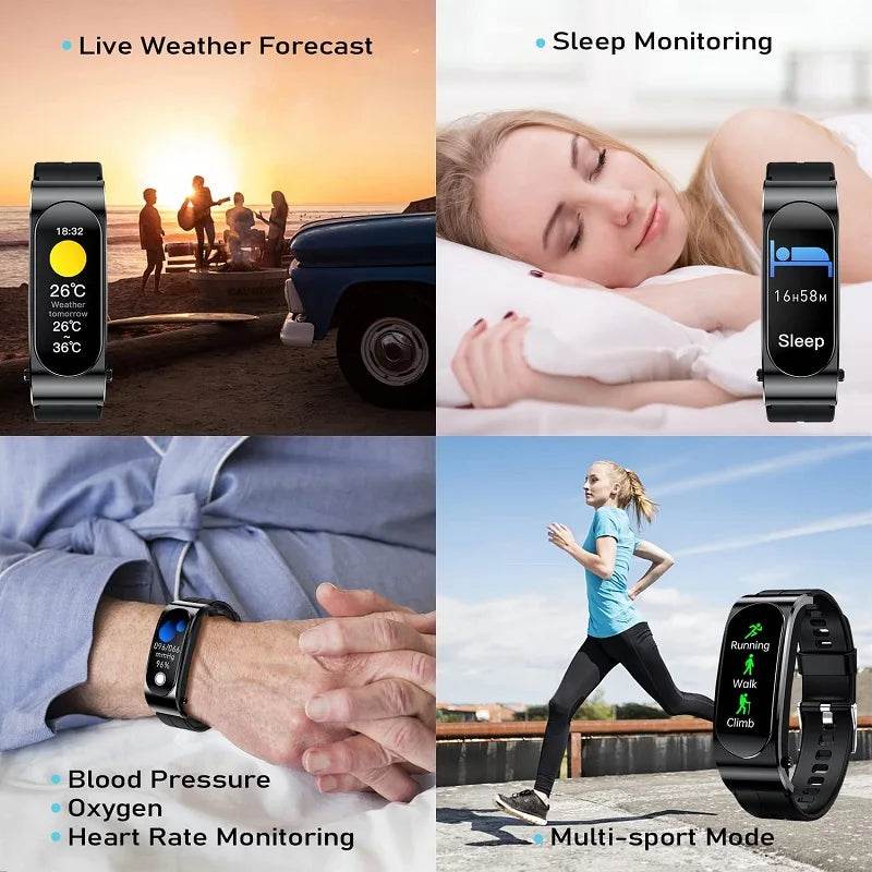 Ceas Smart Fitness cu Căști TWS Bluetooth și Monitor de Sănătate - Venduqo