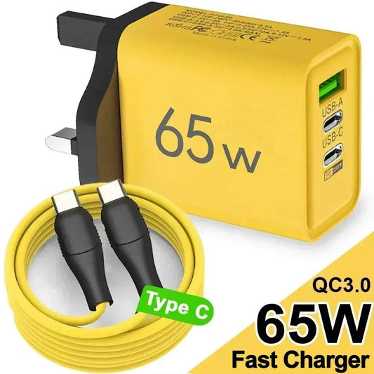 65W USB PD 3-Port Fast Charger