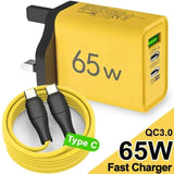 65W USB PD 3-Port Fast Charger