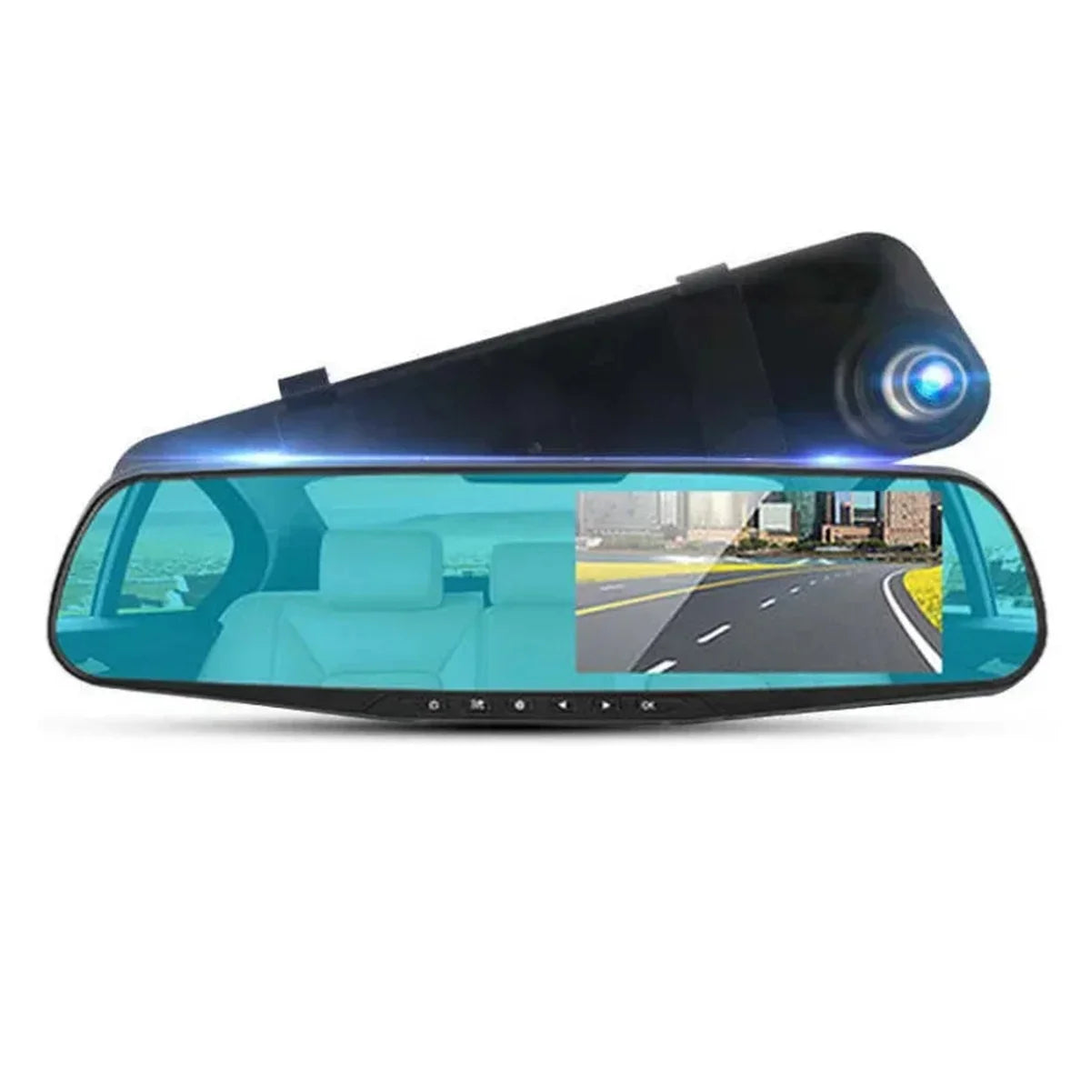 Tigebraver Camera DVR pentru Oglinda Retrovizoare 4.3" 1080P
