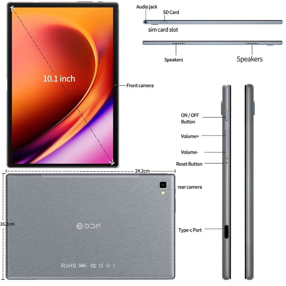 Tablet Android 10.1 Inch Octa Core 6GB RAM 128GB ROM - Venduqo