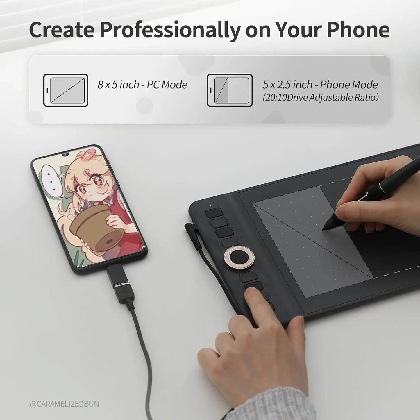 Tableta Grafică Wireless GAOMON WH851 - Venduqo