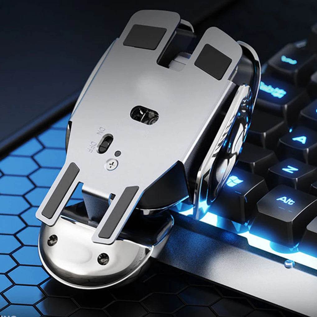 Mouse Wireless Silențios cu Receiver USB - Aluminiu Waterproof - Venduqo