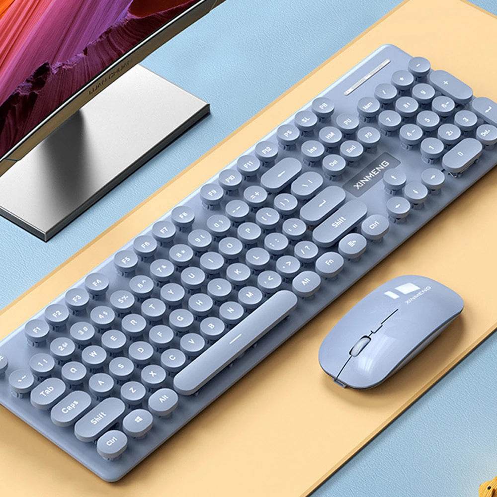 Set Tastatură și Mouse Wireless Reîncărcabil Ergonomic - Venduqo