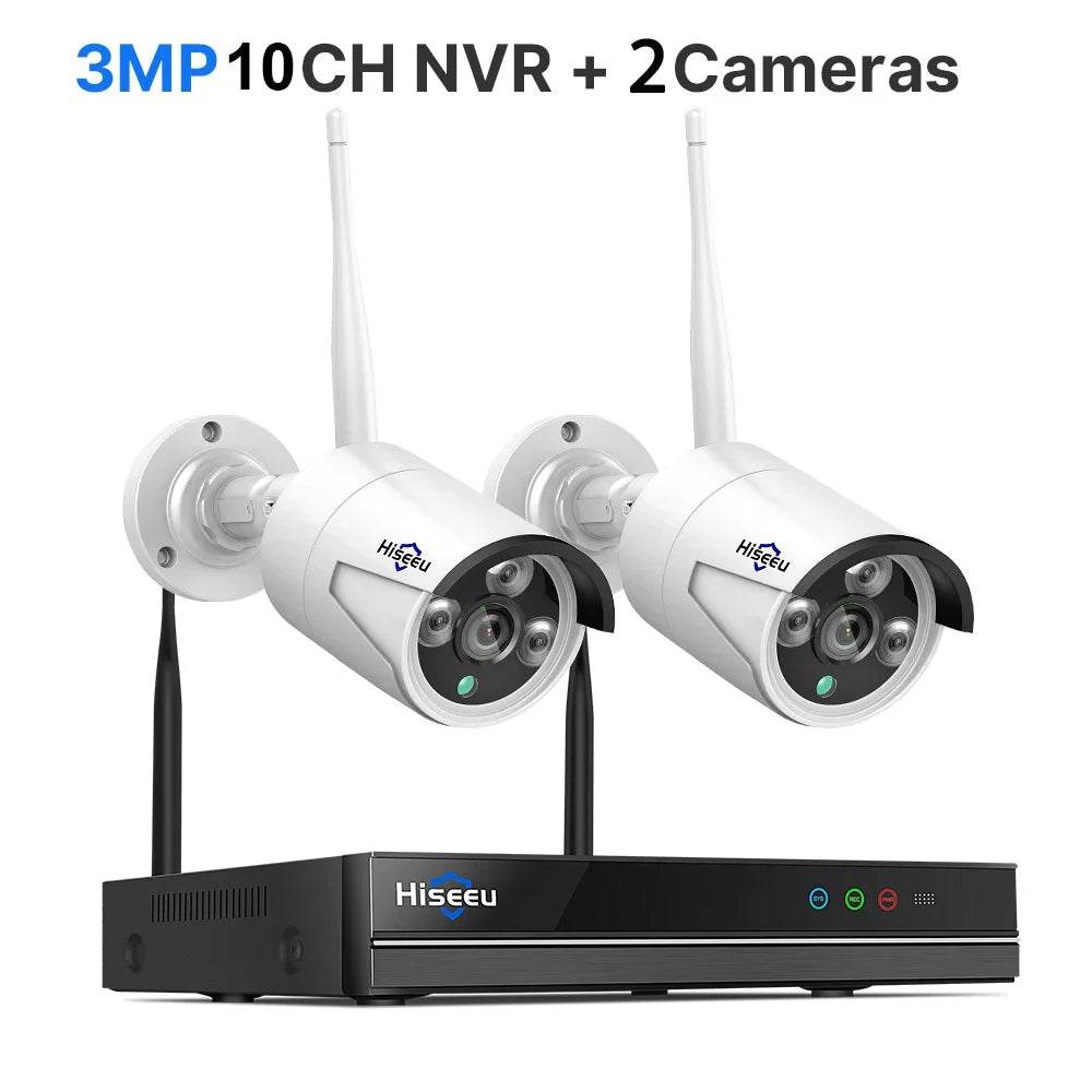 Sistem de Securitate Hiseeu 5MP WiFi cu Cameră Bullet - Venduqo