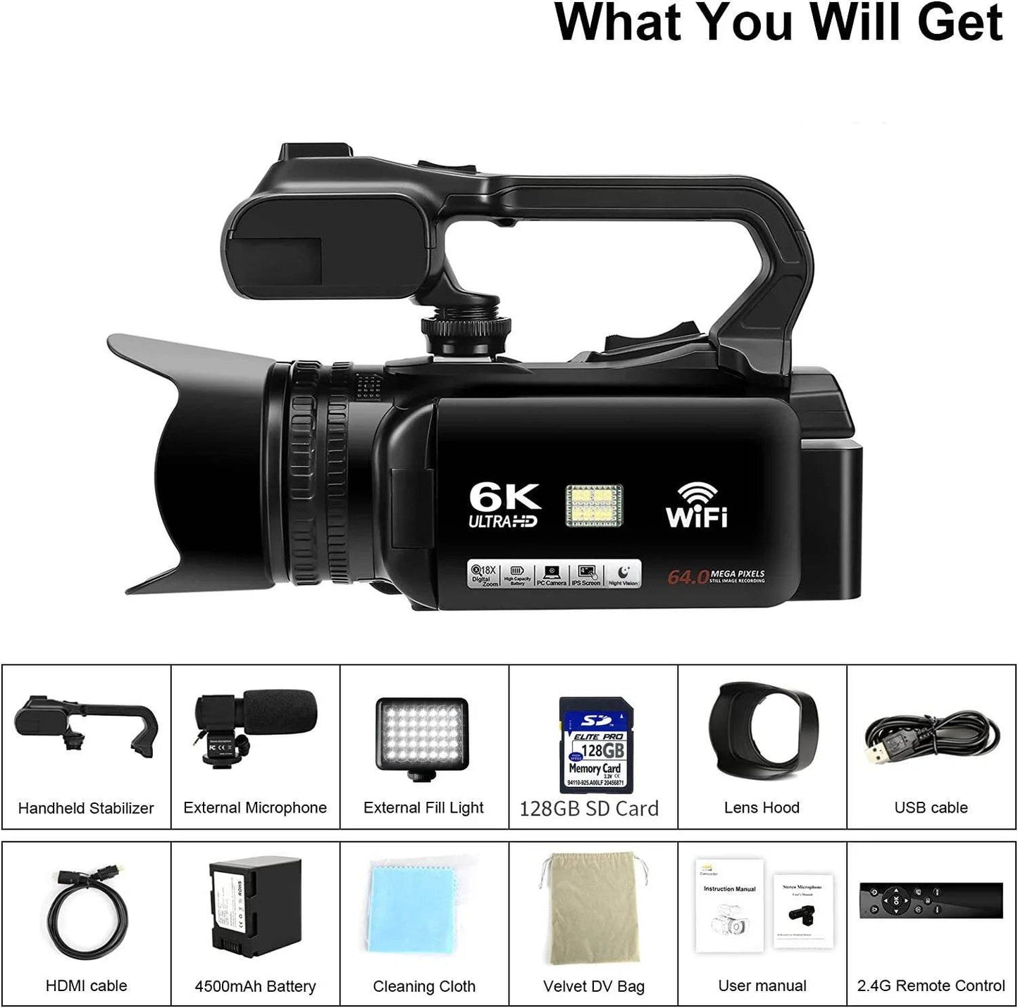 Cameră Video Profesională 6K pentru Live Streaming - Venduqo
