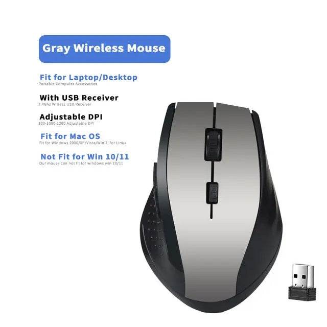 Mouse Wireless 2.4Ghz pentru Gaming PC - Venduqo