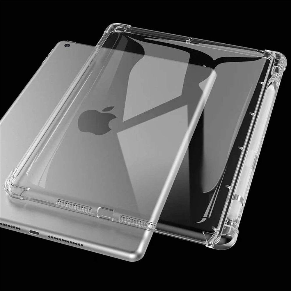 Carcasa Transparentă pentru iPad Pro 11, 12.9, 10.5, 9.7 cu Suport pentru Creion - Venduqo