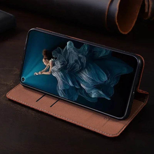 Husă Flip pentru Xiaomi POCO X7/X7 Pro 5G din Piele Naturală - Venduqo