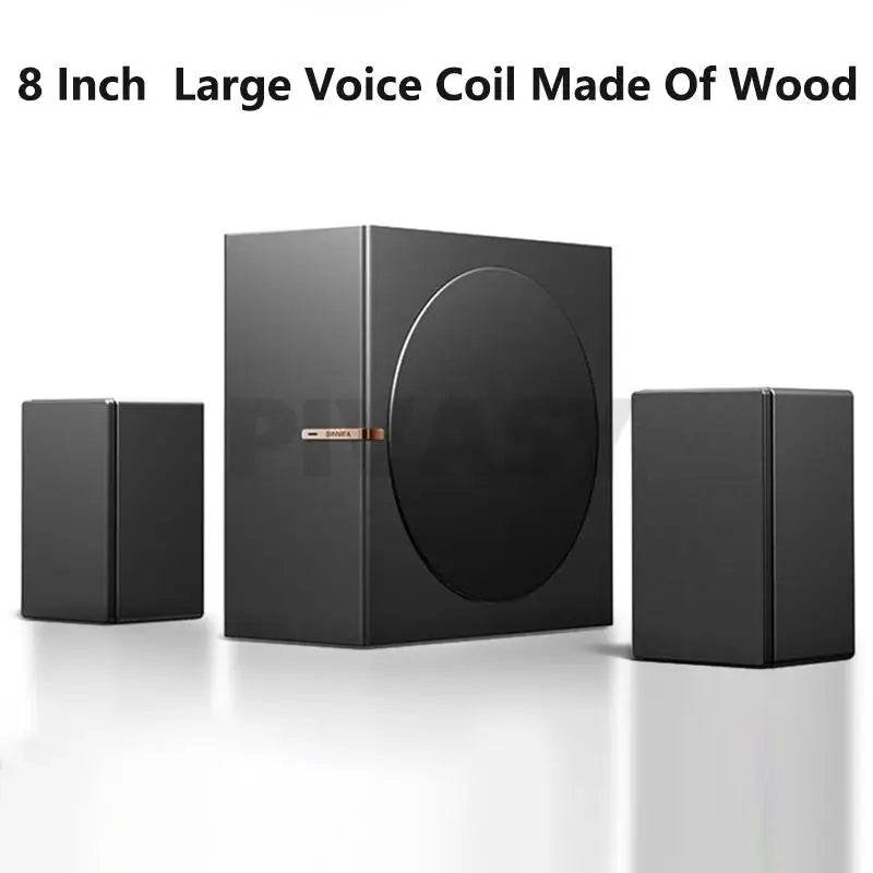 Subwoofer Bluetooth 2.1 cu Difuzor de Bază din Lemn de 8 Inch - Venduqo