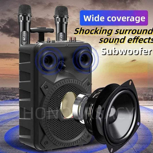 Boxa Bluetooth 1200W P.M.P.O cu Microfon Dual pentru Karaoke - Venduqo