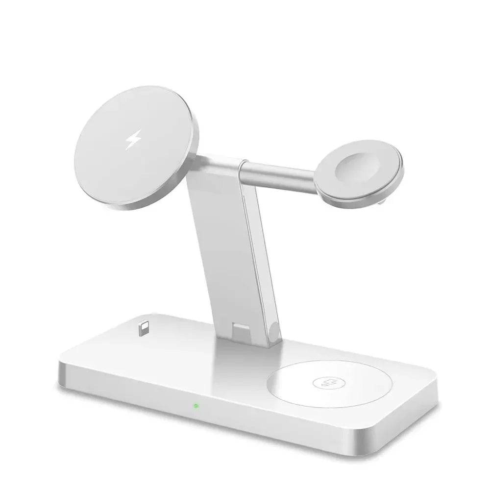Încărcător Wireless Magnetic 4 în 1 pentru iPhone 12-15, iWatch și AirPods - Venduqo