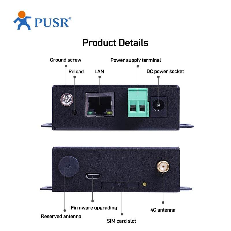 Router wireless industrial 4G LTE PUSR USR-G805 cu VPN - Venduqo