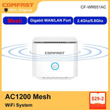 AC1200 Mesh WiFi Router with 4 Antennas 5dBi