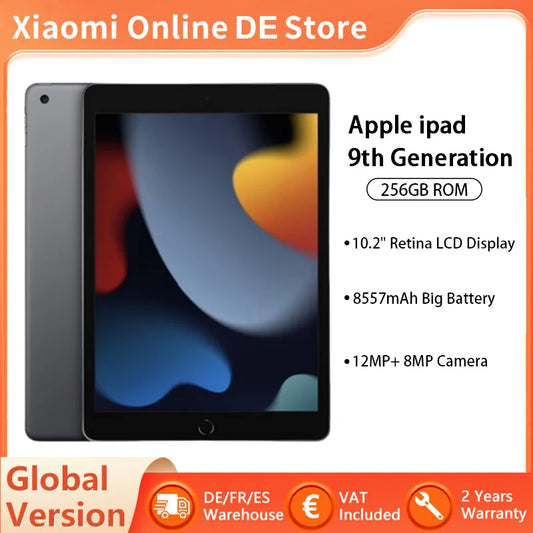 Apple iPad 9th Gen 2021 Wi-Fi 10.2" Retina A13 Bionic