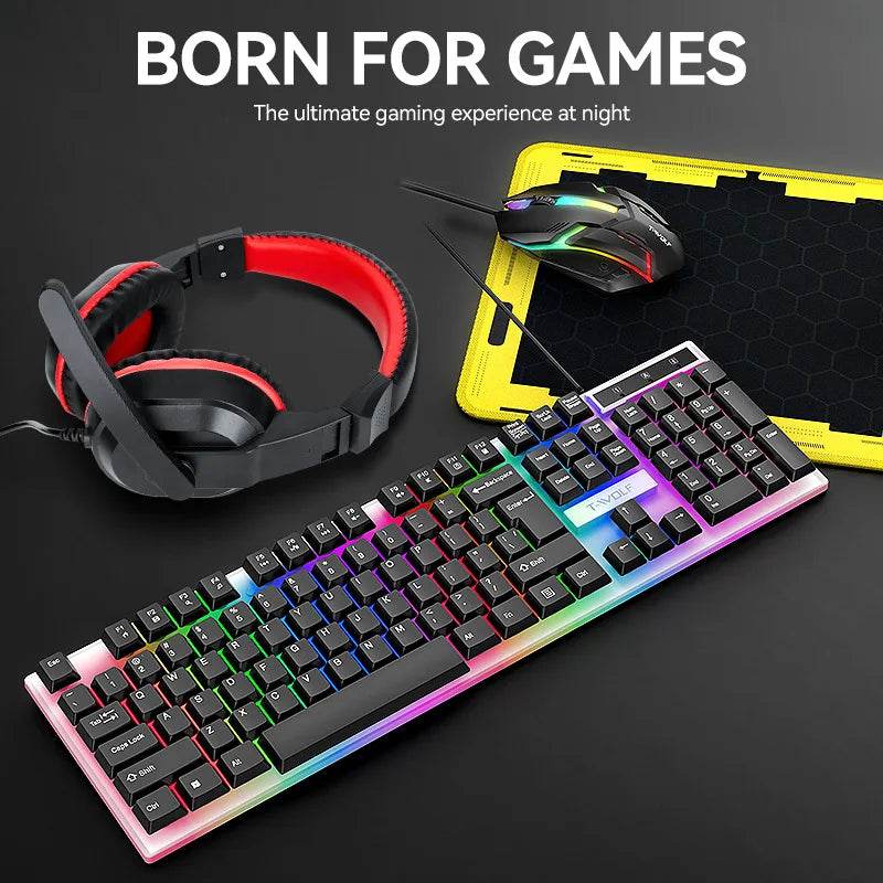 Set Tastatură și Mouse Cablat COcomice - Venduqo