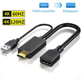 HDMI to DisplayPort 4K HD2.0 Converter Cable