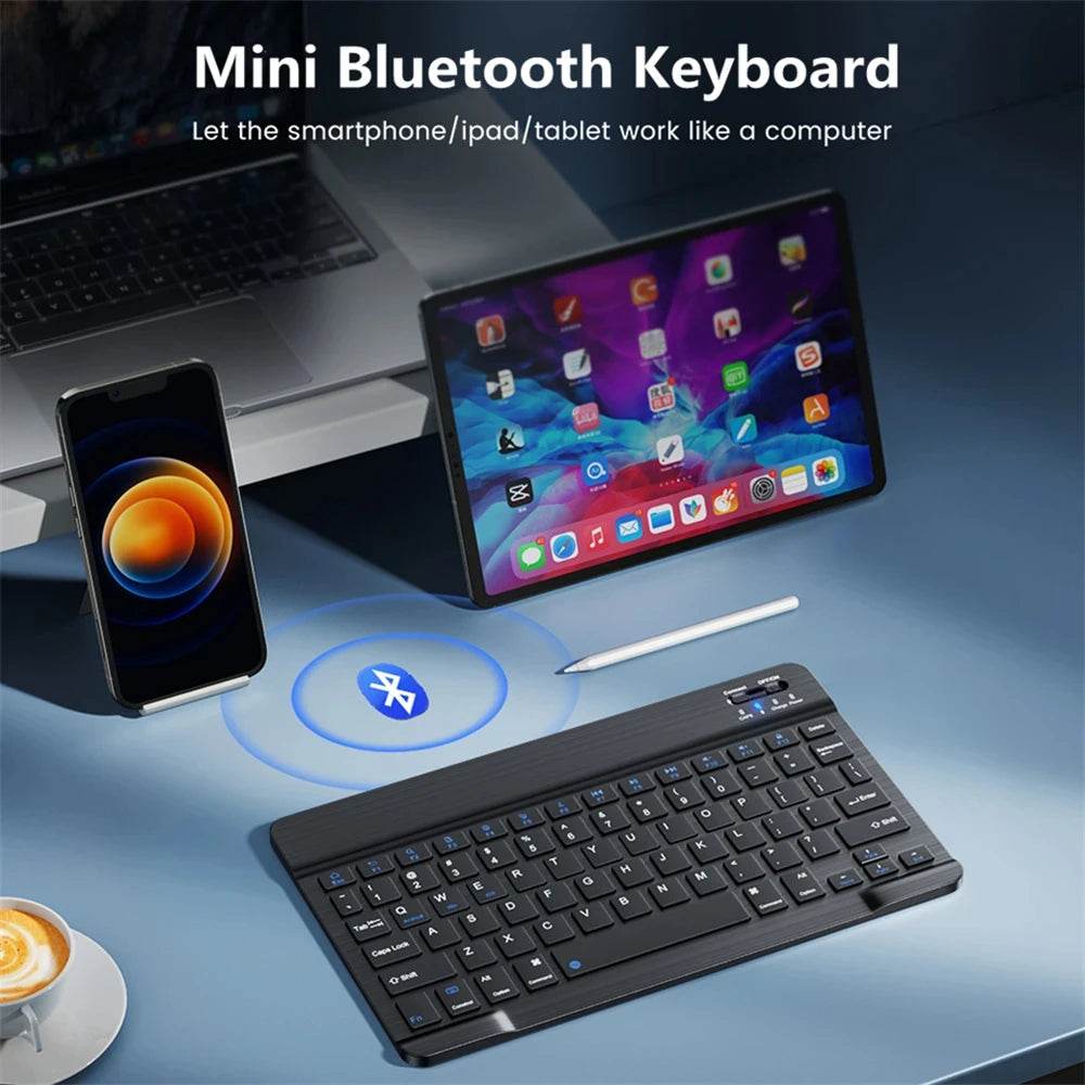 Mini Tastatură Bluetooth RGB Wireless 10 Inch - Venduqo