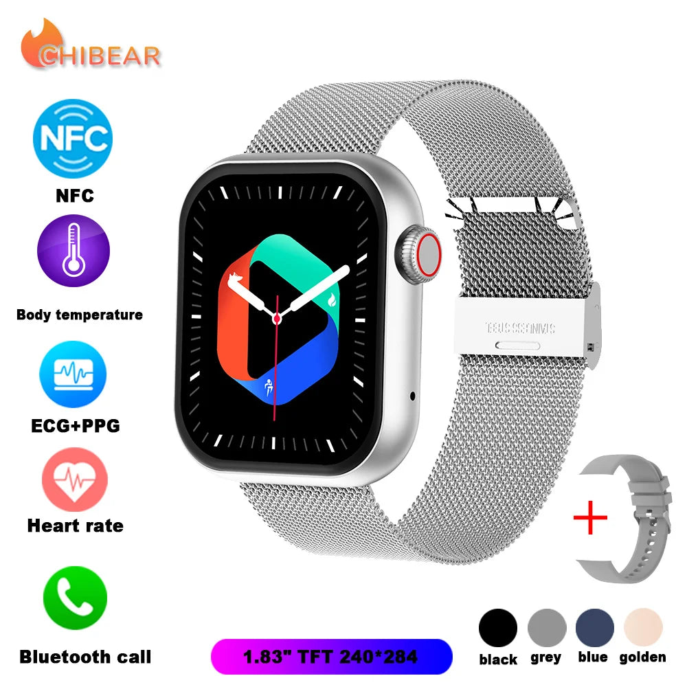 Smart NFC Bluetooth Watch 2023 for Men - 1.81" AMOLED Display