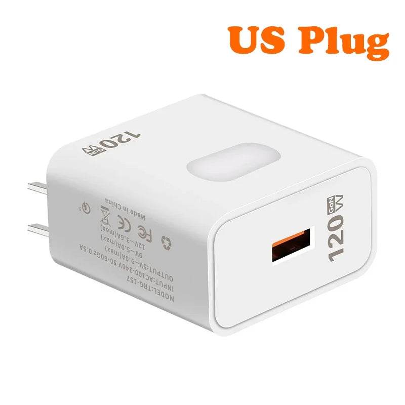 Încărcător rapid 120W GaN USB Quick Charge 3.0 - Venduqo