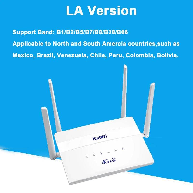 Router 4G LTE KuWFi Dual Band WiFi 750Mbps - Venduqo