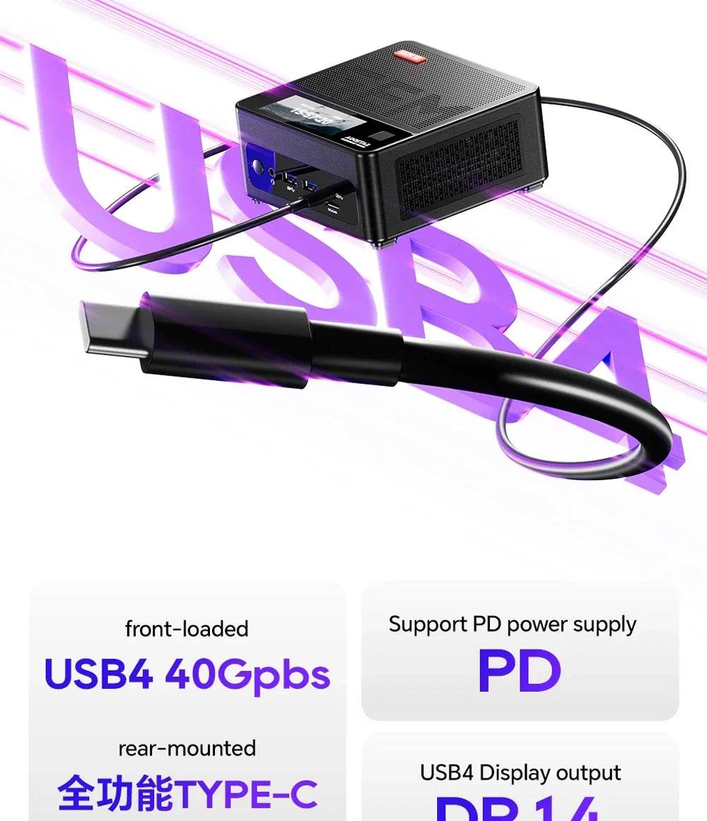 Mini PC Gamer GEM12 cu AMD Ryzen 7 8845HS, 32GB RAM, 1TB SSD - Venduqo