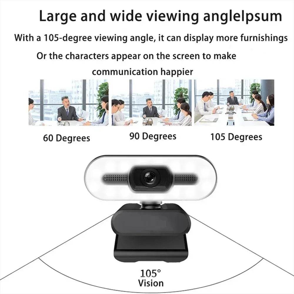Webcam 4K Full HD cu Autofocus pentru PC și Laptop - Venduqo