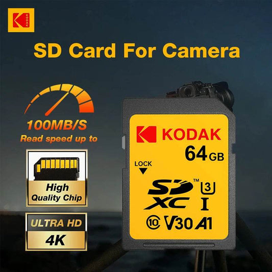 Kodak High Speed SD Card - 32GB, 64GB, 128GB SDXC UHS-I