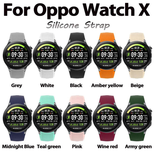 Brățară de Înlocuire pentru Oppo Watch X - Bandă din Silicon - Venduqo